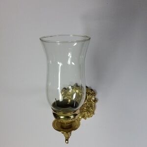 Brass Wall Sconce With Shade Heavy